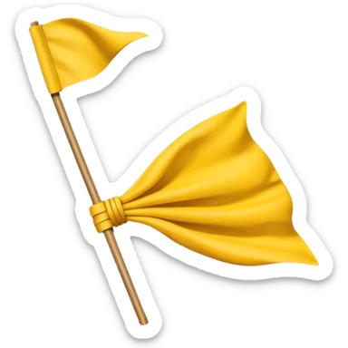 Small NFL penalty flag sticker