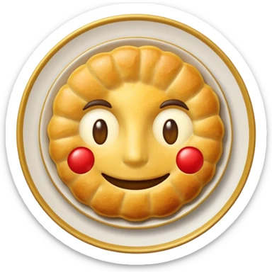 Portugal traditional food, concise emoji style sticker