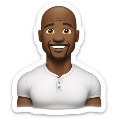 terry crews cartoon wearing henley sticker