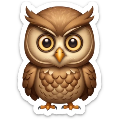 security mascot owl sticker