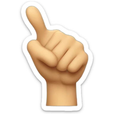 Bent thumbs up to the front sticker