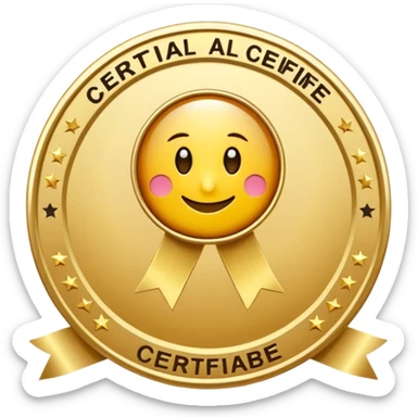 Badge de certifié pour une personalité sélèbre sticker