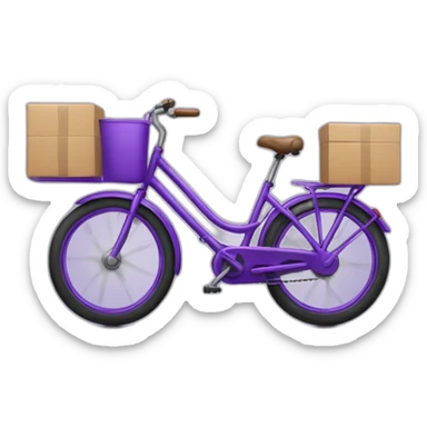 Purple Bike delivery sticker