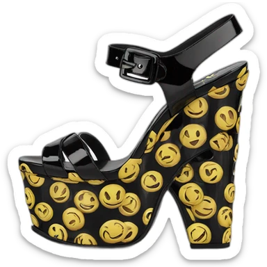 Ysl TRIBUTE PLATFORM SANDAL PATENT LEATHER sticker