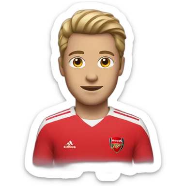 Arsenal red shirt sticker