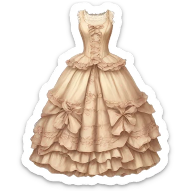 rococo dress sticker