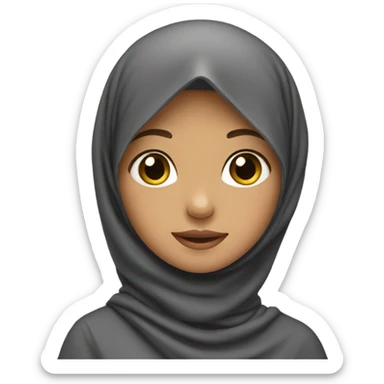 Girl in hijab  sticker