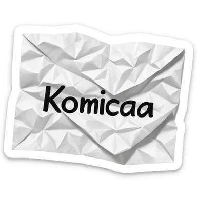 A piece of paper where the word is written “комиссия»  sticker
