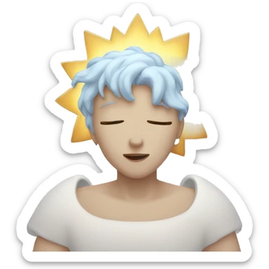 celestial heart sticker