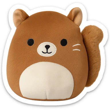 Squishmallow squirrel sticker