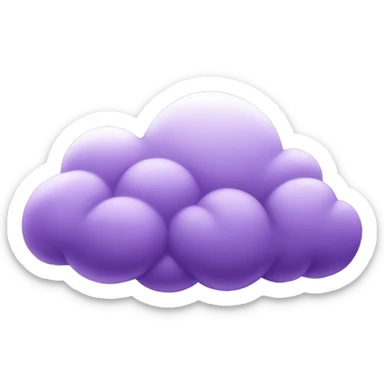Purple cloud sticker