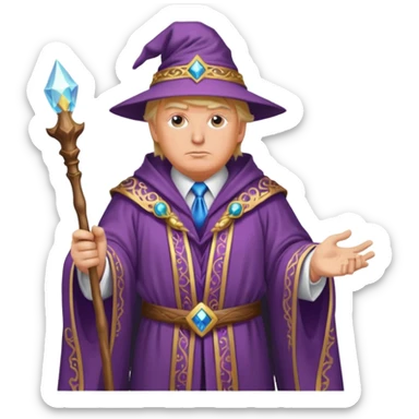 wizard donald trump sticker