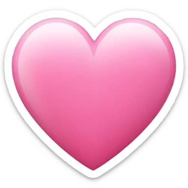 Pink heart sticker
