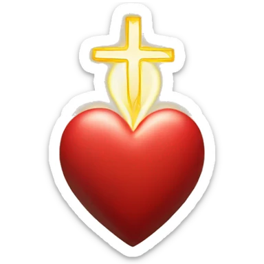 sacred heart sticker
