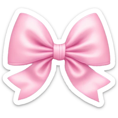 Baby pink coquette bow sticker