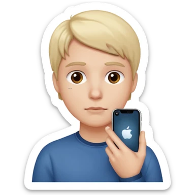 horizontal iphone under the chin sticker