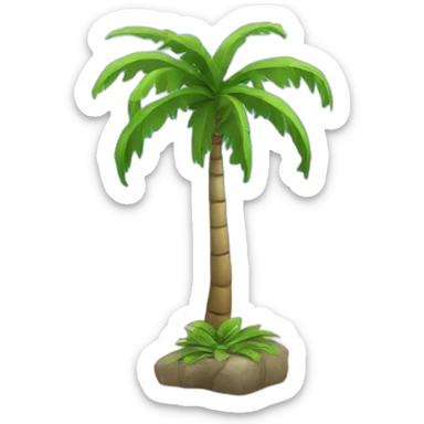 thailand, palm tree, sea, sun sticker