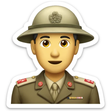 WWII Japanese Officer Soldier sticker