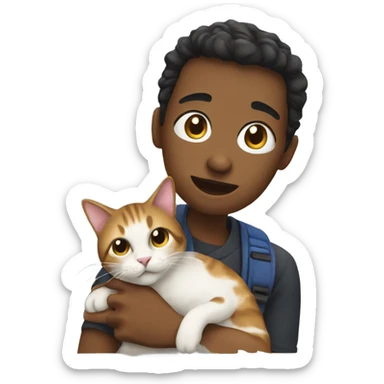 SOS with a cat sticker