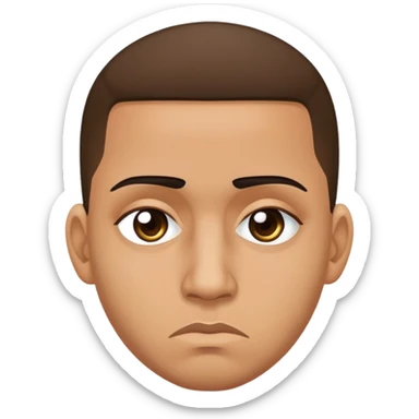 Sad and Stressed Reggaeton Music Singer, with dark circles under the eyes sticker