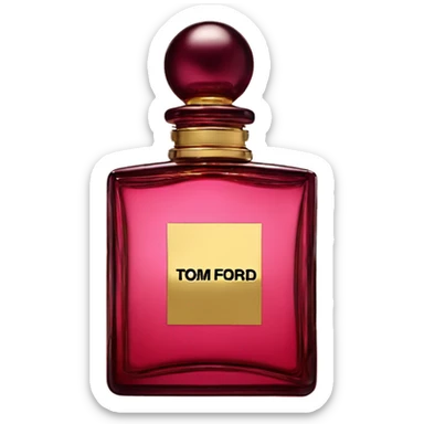 Iconic tom ford square Perfume bottle lost cherry perfume  sticker