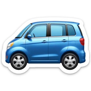 carro familiar de lado  sticker