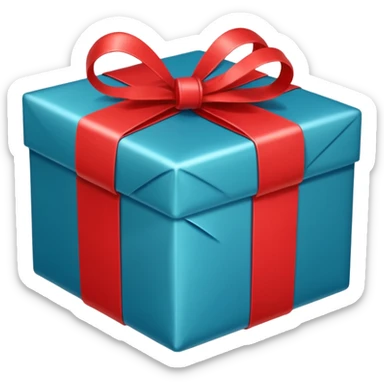 christmas present sticker