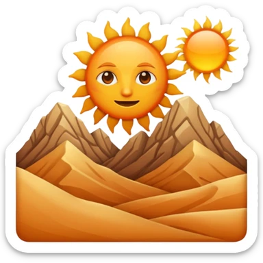 Desert Mountains sticker