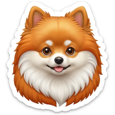 pomeranian dog  sticker