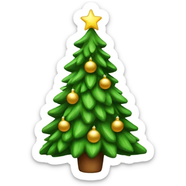 Christmas tree sticker