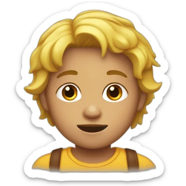 niños abrazados  sticker