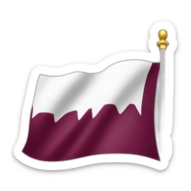 qatar flag sticker