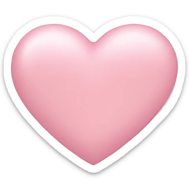 Light pink heart sticker