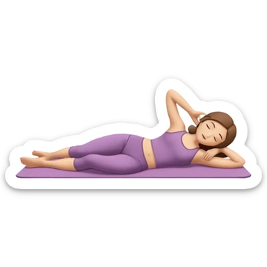  Supta Baddha Konasana (Reclining Bound Angle Pose)  sticker