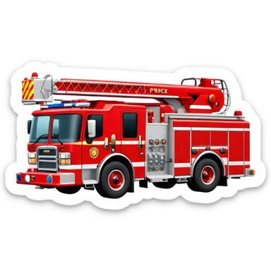 Fire Engine - Pierce Enforcer Pumper (Model Year: 2021) (Iconic colour: Red) sticker