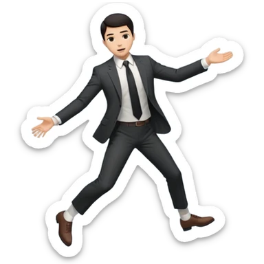 Person in Suit Levitating sticker