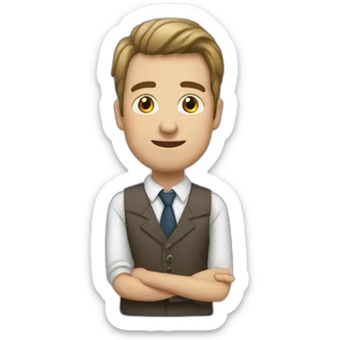 emoji de profe de inglés sticker