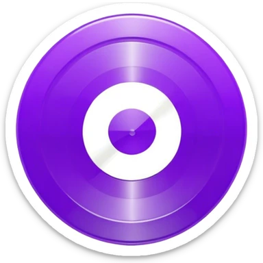 record vinyl purple sticker