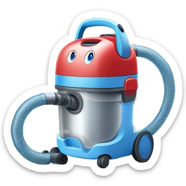 Washing vacuum cleaner sticker