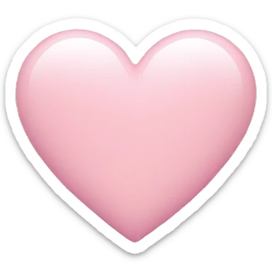 Light pink heart sticker