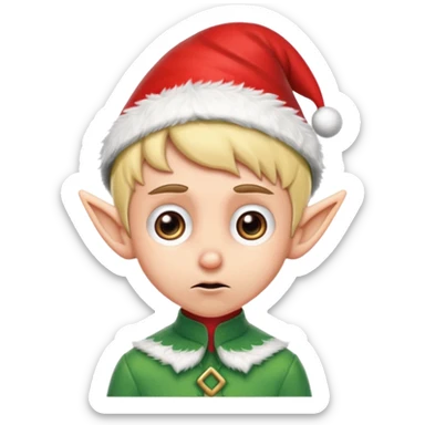 Worries elf on the shelf sticker