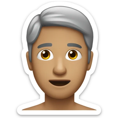 nariz + mano + persona  sticker