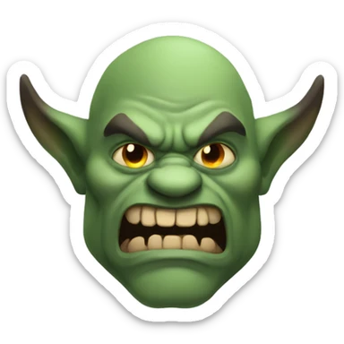 ogre demon sticker