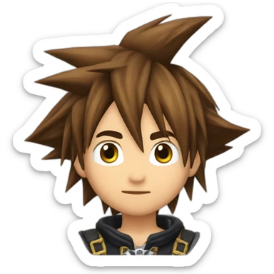 sora kingdom hearts sticker