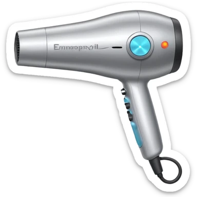 hair dryer sticker