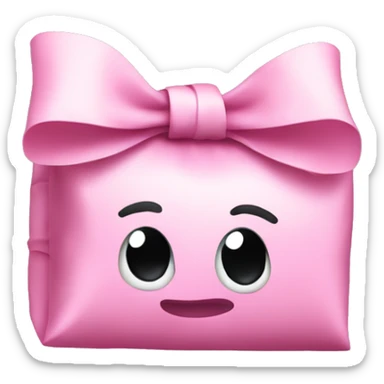 money stank wrapped by pink bow sticker