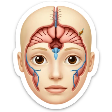 skin anatomy sticker