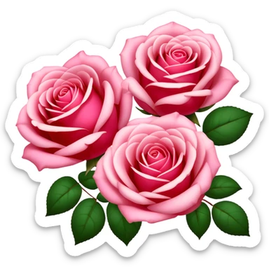 Soft Venetian Rose-colored roses bloom gracefully, their petals glowing with timeless elegance. A gentle light enhances their velvety texture, creating a dreamy and romantic atmosphere. sticker
