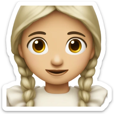 niña blanca chaparrita y niño morenito alto agarrados de la mano sticker