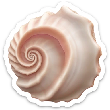 Conch shell sticker